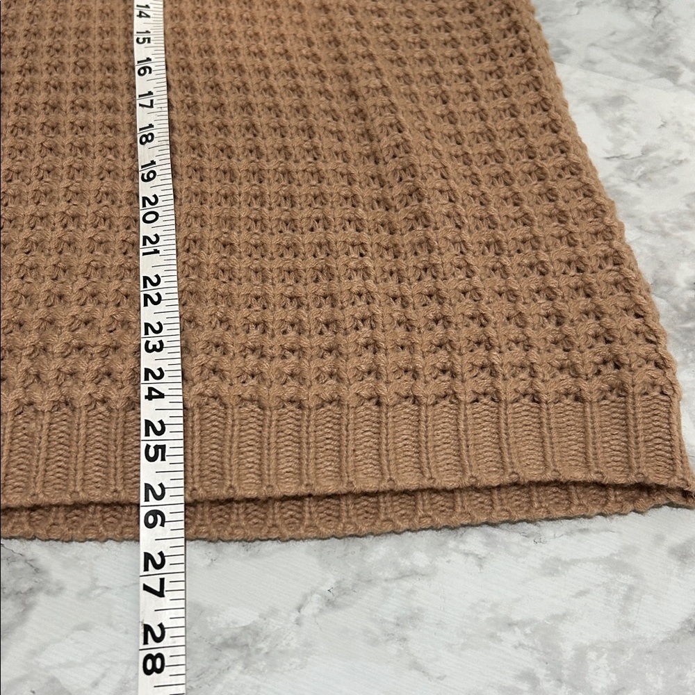 UNBRANDED WOMENS MOCK NECK BATWING BROWN KNIT PULLOVER SWEATER Sz MD - Picture 8 of 8